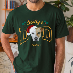 Benutzerdefiniertes Haustierfoto-Gesicht mit Weihn T-Shirt
