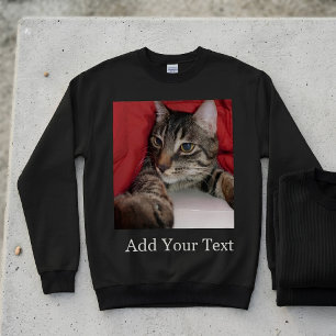 Benutzerdefiniertes Haustierfoto mit lustigem Text Sweatshirt