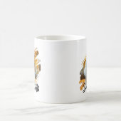 Benutzerdefiniertes Haustierfoto & Name Moderner P Kaffeetasse (Mittel)