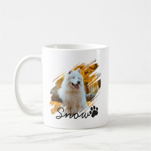 Benutzerdefiniertes Haustierfoto & Name Moderner P Kaffeetasse