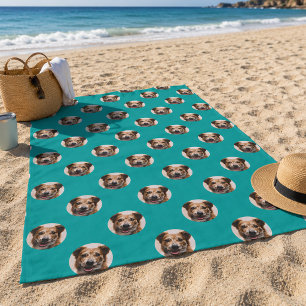 Benutzerdefiniertes Haustierfoto Strandtuch