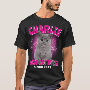 Benutzerdefiniertes Haustierfoto und Name Bootleg T-Shirt