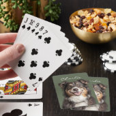 Benutzerdefiniertes Haustierfoto und Name Spielkarten (In Situ)