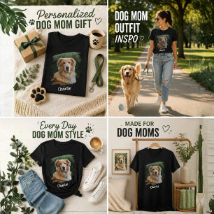 Benutzerdefiniertes Haustierfoto und Namens-T-Shir T-Shirt