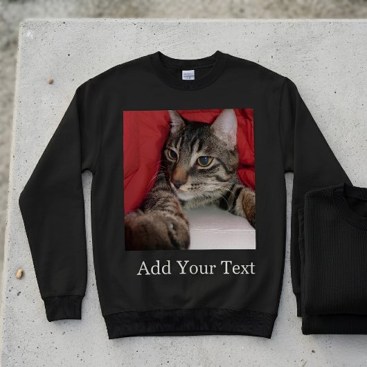 Benutzerdefiniertes Haustierfoto und optionaler Te Sweatshirt
