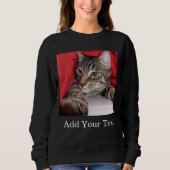 Benutzerdefiniertes Haustierfoto und optionaler Te Sweatshirt (Vorderseite)