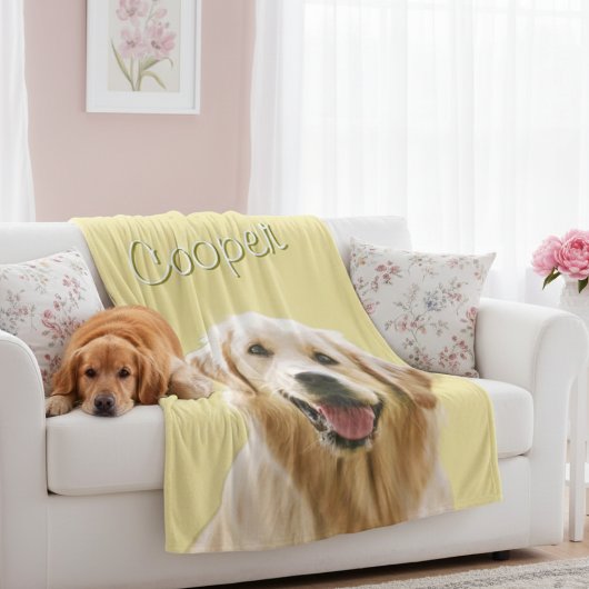 Benutzerdefiniertes Haustiergesicht Personalisiert Fleecedecke
