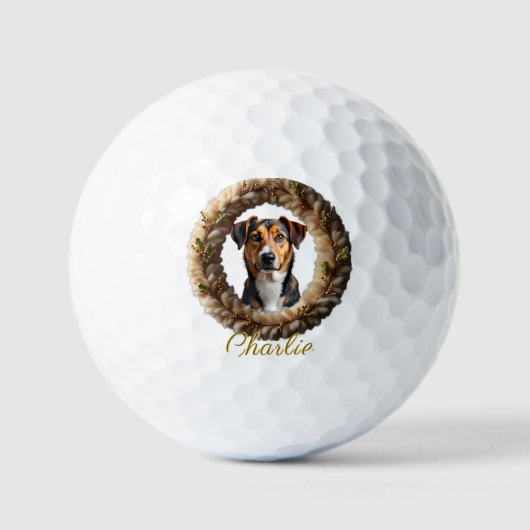 Benutzerdefiniertes Haustierporträt – Einfach ein Golfball (Vorderseite)