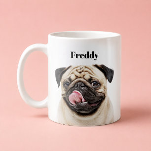 Benutzerdefiniertes Haustierporträt Foto hochlad Kaffeetasse