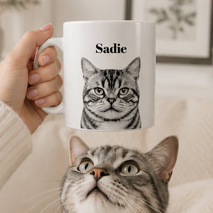 Benutzerdefiniertes Haustierporträt   Lade ein Sch Kaffeetasse