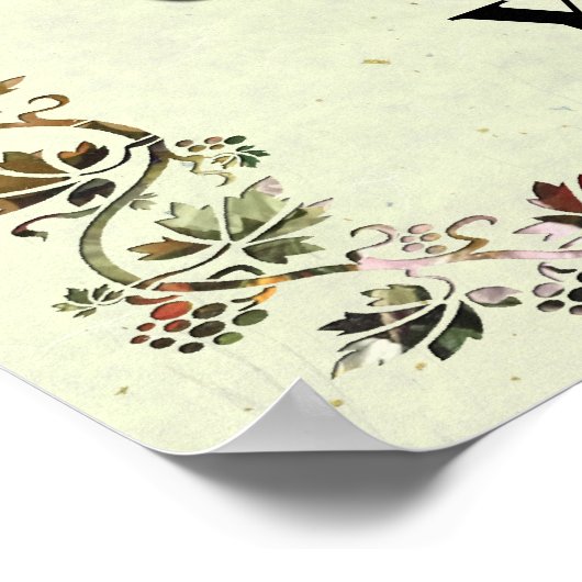 Benutzerdefiniertes hebräisches Begrüßungszeichen Poster (Ecke)