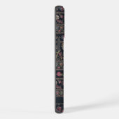 Benutzerdefiniertes, helldunkelrosa Azteken-Muster iPhone Hülle (Rechte Seite)