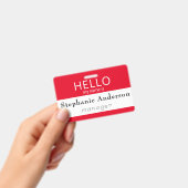 Benutzerdefiniertes HELLO Mein Name ist Abzeichen Ausweis (Handheld)