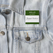 Benutzerdefiniertes HELLO Mein Name ist Abzeichen Button (Beispiel)