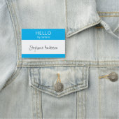 Benutzerdefiniertes HELLO Mein Name ist Abzeichen Namensschild (Beispiel)