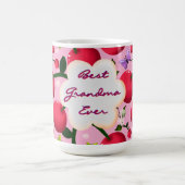 Benutzerdefiniertes hellrosa Blumen-Kirsch-Muster- Kaffeetasse (Mittel)
