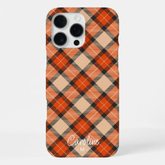 Benutzerdefiniertes Herbst-Kürbis-Orange-Braun-Tar iPhone 16 Pro Max Hülle