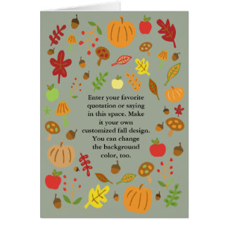 Benutzerdefiniertes Herbstdesign