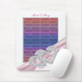 Benutzerdefiniertes Herz Patel rosa Multifunktions Mousepad (Mit Mouse)