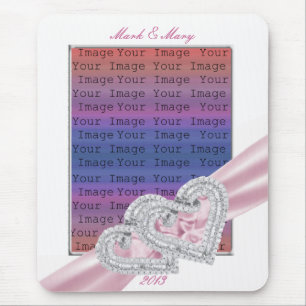 Benutzerdefiniertes Herz Patel rosa Multifunktions Mousepad