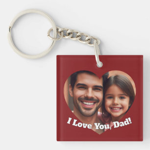 Benutzerdefiniertes Herzfoto hochladen und Namen f Schlüsselanhänger