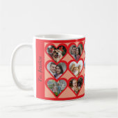 Benutzerdefiniertes Herzfoto Kaffeetasse (Links)