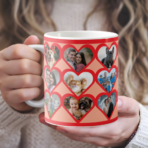Benutzerdefiniertes Herzfoto Kaffeetasse