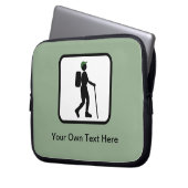 Benutzerdefiniertes Hiker-Logo Laptopschutzhülle (Vorderseite Links)
