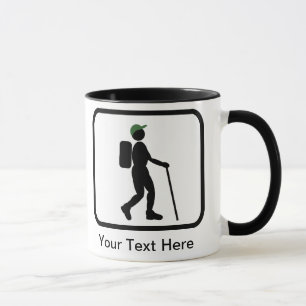 Benutzerdefiniertes Hiker-Logo Tasse