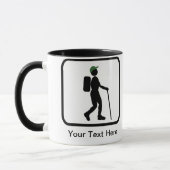 Benutzerdefiniertes Hiker-Logo Tasse (Links)