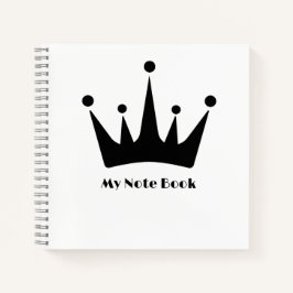 Benutzerdefiniertes Hintergrundbuch Text Schwarze  Notizblock