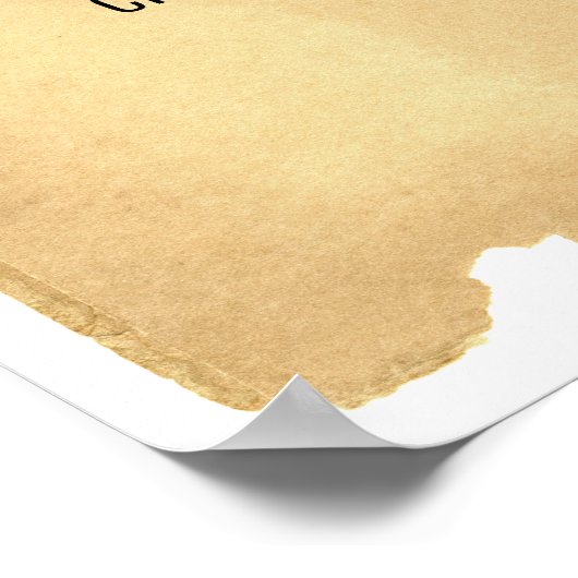 Benutzerdefiniertes Hintergrundpapier für antikes Poster (Ecke)