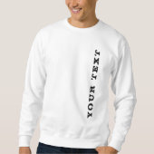 Benutzerdefiniertes Hinzufügen der Textvorlage - M Sweatshirt (Vorderseite)