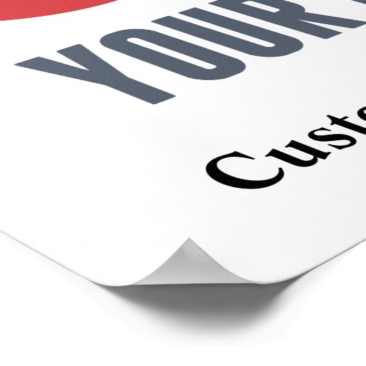 Benutzerdefiniertes Hinzufügen des Marketings für Poster (Ecke)