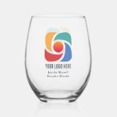Benutzerdefiniertes Hinzufügen des Marketings für  Weinglas Ohne Stiel (Vorderseite)
