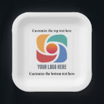 Benutzerdefiniertes Hinzufügen des Party für Ihr U Pappteller<br><div class="desc">Einfache,  schicke Firmenpapiertafel für ein modernes Party oder Unternehmen. Fügen Sie Ihr individuelles Firmenlogo und Ihren Firmennamen hinzu.</div>