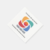 Benutzerdefiniertes Hinzufügen des Party für Ihr U Serviette (Ecke)