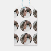 benutzerdefiniertes Hinzufügen eines kreisförmigen Geschenkanhänger (Rückseite)