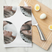 benutzerdefiniertes Hinzufügen eines kreisförmigen Geschirrtuch (Viertel Falte)