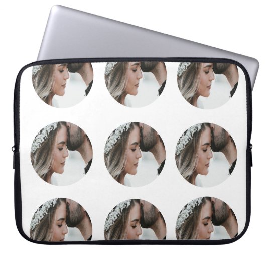 benutzerdefiniertes Hinzufügen eines kreisförmigen Laptopschutzhülle (Vorderseite)