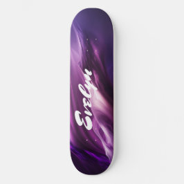 Benutzerdefiniertes Hinzufügen eines Lila Abstrakt Skateboard