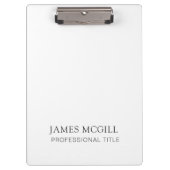 Benutzerdefiniertes Hinzufügen eines Minimalistisc Klemmbrett (Vorderseite)