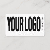 Benutzerdefiniertes Hinzufügen Ihres Logos Minimal Visitenkarte (Vorderseite)