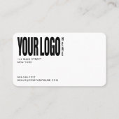 Benutzerdefiniertes Hinzufügen Ihres Logos Minimal Visitenkarte (Rückseite)