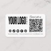 Benutzerdefiniertes Hinzufügen Ihres Logos Moderne Visitenkarte (Rückseite)