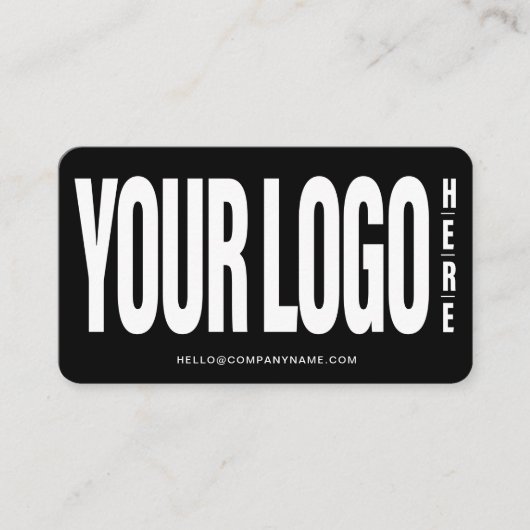 Benutzerdefiniertes Hinzufügen Ihres Logos Moderne Visitenkarte (Vorderseite)