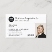 Benutzerdefiniertes Hinzufügen von Logo-Real-Anwes Visitenkarte (Vorderseite)