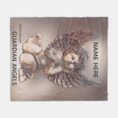 Benutzerdefiniertes Hinzufügen von Name-Kerub-Enge Fleecedecke (Vorderseite (Horizontal))