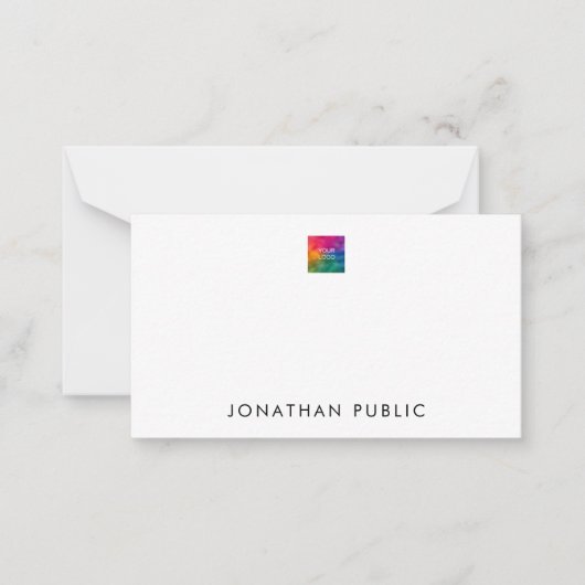 Benutzerdefiniertes Hinzufügen von Text-Logo hier Mitteilungskarte (Vorderseite)