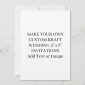 Benutzerdefiniertes Hinzufügen von Text oder Image Einladung (Vorderseite)